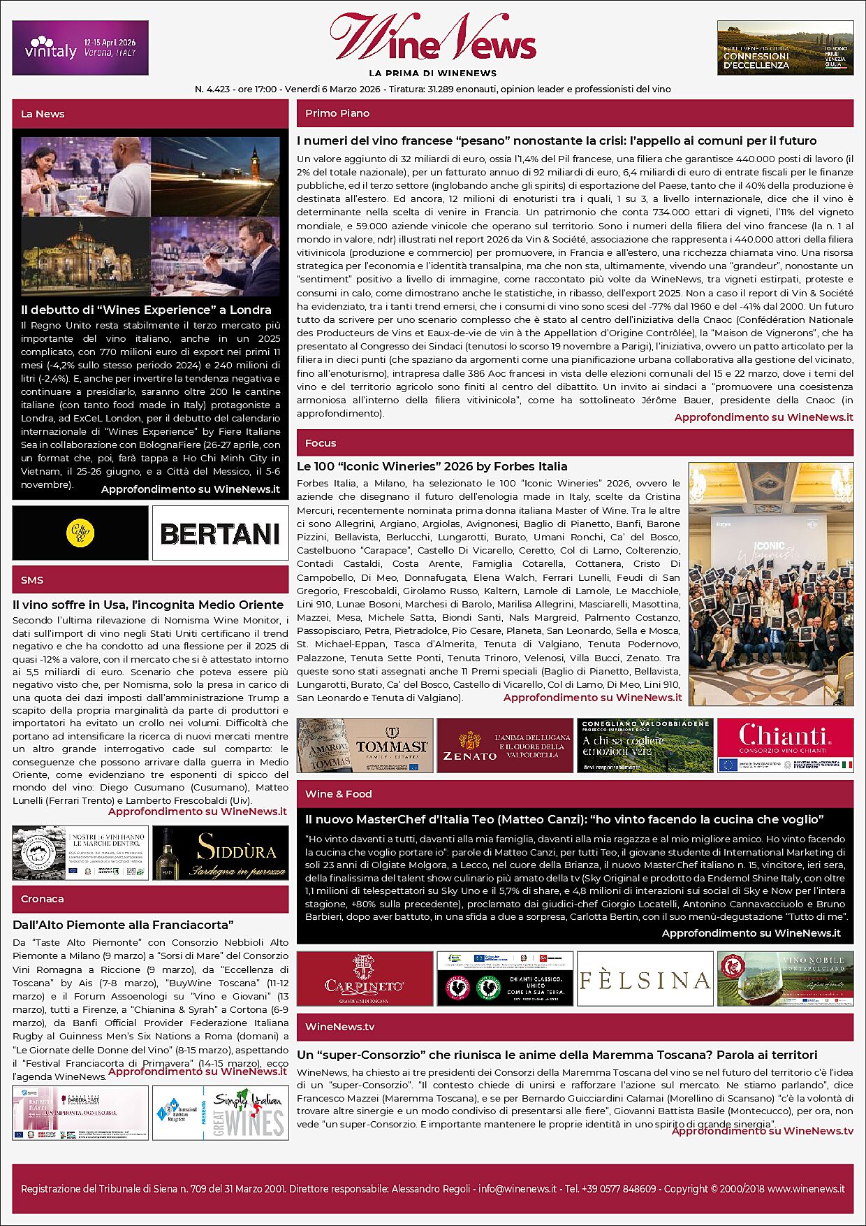 La Prima di WineNews