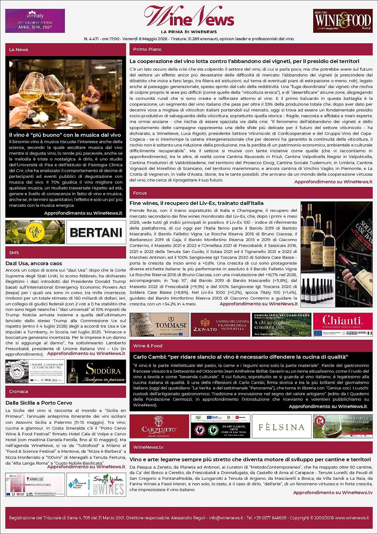 La Prima di WineNews